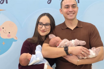У молодой семьи из Норильска родилась королевская двойня