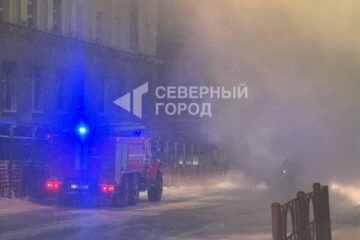 В Норильске загорелся автобус