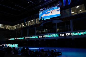 Как норильчане болели за МФК «Норильский никель» в спортхолле «Айка»