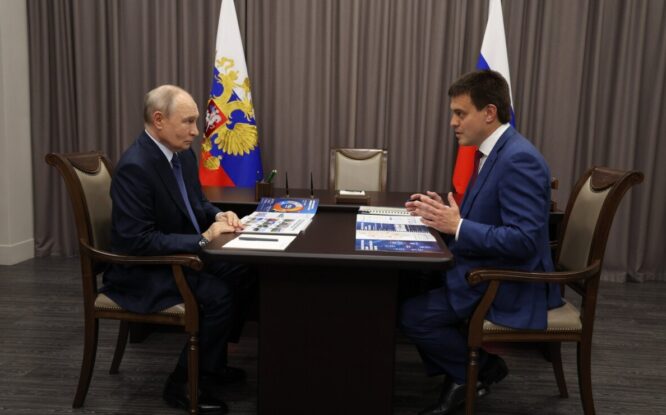 Котюков рассказал Путину о ключевых проектах развития Красноярского края