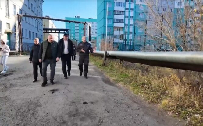 В Дудинке проверили уборку территорий, находящихся в пользовании «Таймырбыта»