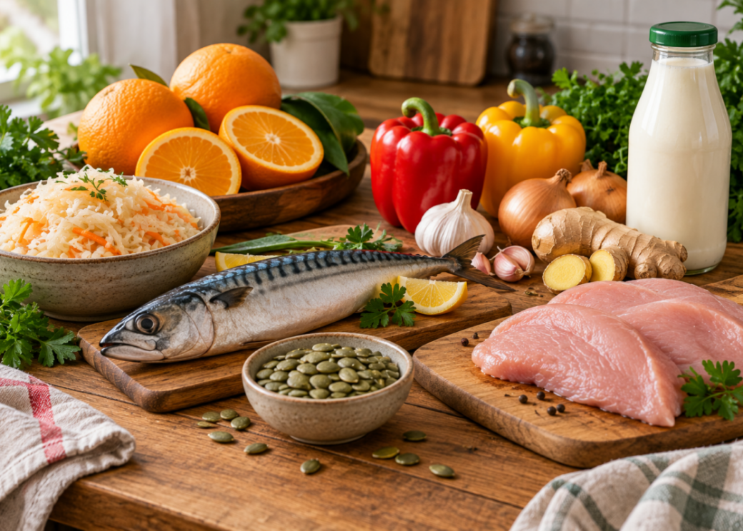 Топ‑продукты для осеннего иммунитета по мнению инфекциониста